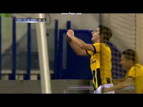 Goal Chanturia  bij Vitesse-VVV 4-0