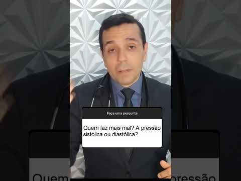 Quem faz mais mal ? A pressão sistólica ou diastólica?