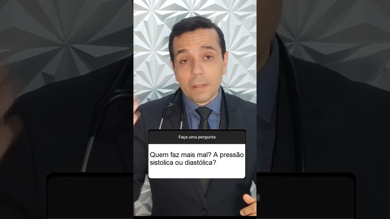 Quem faz mais mal ? A pressão sistólica ou diastólica?