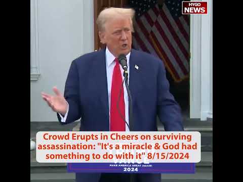 Crowd Erupts in Cheers When Trump Says Why He Believes God Saved His Life During Assassination