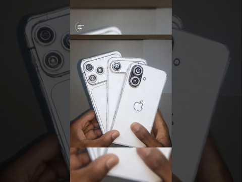 Cardboard made iPhone Air and iPhone 17 Pro Max📃📦✅. Quick look at their designs. #iphone17promax