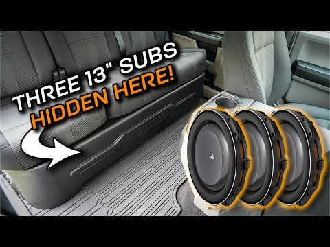 How do they sound? THREE 13" Subwoofers Underseat! Installed & Tested