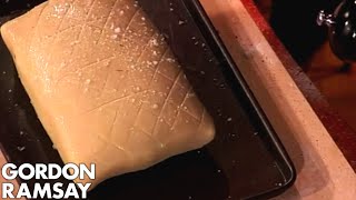 Finishing salmon en croute with Patsy Kensit - Gordon Ramsay