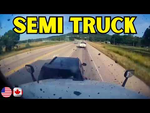 Best of Semi Truck Crashes Compilation - 5