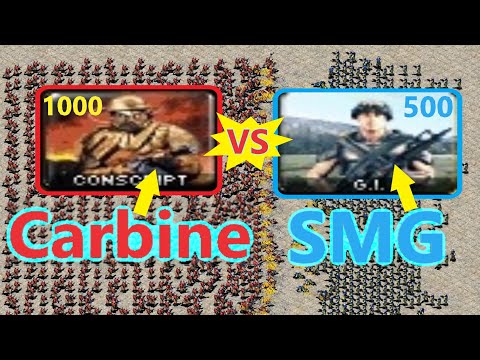 Carbine vs SMG - Same Cost - Red Alert 2