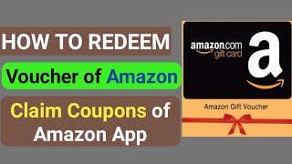 How to redeem Amazon voucher | How to redeem Amazon coupon code  | Use gift voucher of amazon