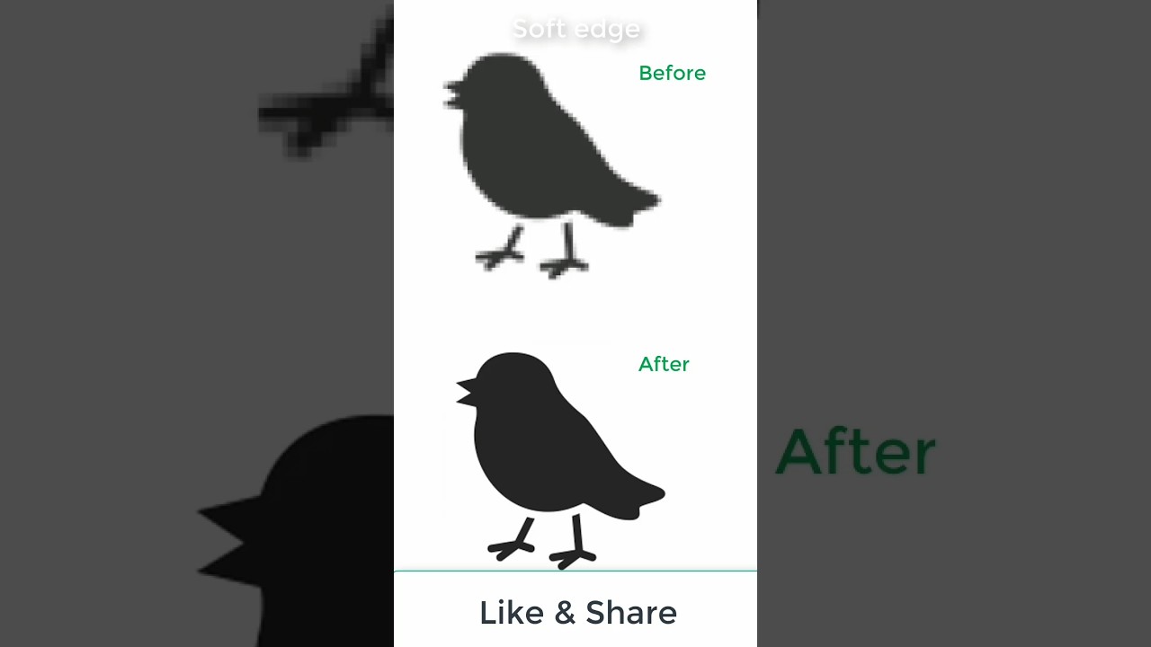 How to Convert a Blurry Image into a Sharp Vector in Photoshop | Soft Edge Tutorial