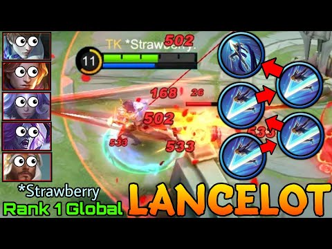 Crazy Move Lancelot Super Fast Hand! - Top 1 Global Lancelot by Strawberry - Mobile Legends