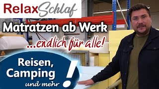 Premium Matratzen für eure Freizeitfahrzeuge | Herstellerqualität ab Werk | Relax-Schlaf