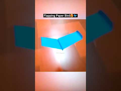 Craziest Flapping Bird 🐦🤩✈️ , Paper Airplane Tutorial , Best Paper Glider Making #shorts #craft