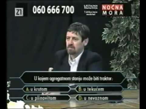 Milijunaš: Jarane, sa čime mažeš kosu? Noćna Mora Željka Malnara