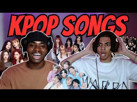 MY FRIEND REACTS TO KPOP SONGS  FOR THE FIRST TIME ! (BLACKPINK, BTS, NEW JEANS & MORE)