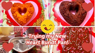 NEW NORDIC WARE FLORAL HEART BUNDT PAN! BAKING A CHOCOLATE CAKE+CAKE FROSTING FAIL! WHAT WENT WRONG