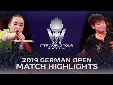 [2019 ITTF German Open Final] Mima Ito vs Sun Yingsha  2019.10.14