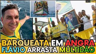 🇧🇷IMPRESSIONANTE! FLÁVIO BOLSONARO MOSTRA FORÇA E LOTA BARQUEATA EM ANGRA DOS REIS!