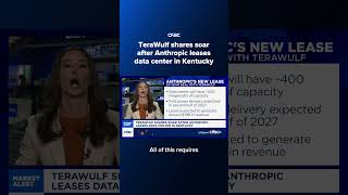 TeraWulf shares soar after Anthropic leases data center in Kentucky