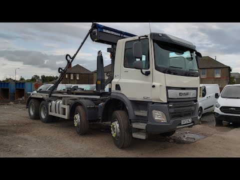 A day in the life of a hook lifter skip truck driver