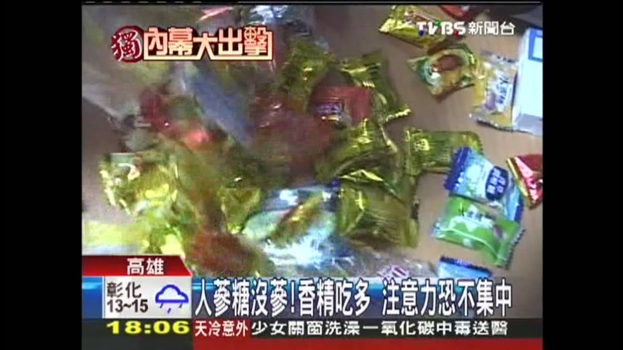 〈獨家〉人蔘糖沒蔘！香精吃多　注意力恐不集中