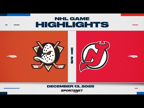 NHL Highlights | Ducks vs. Devils - December 13, 2025