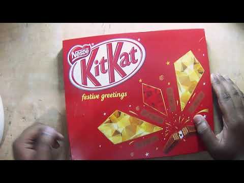 KitKat festive greeting unboxing