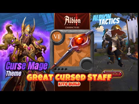 Albion Tactics: Great Cursed Staff Kite Build | Fights & Guide | Albion Online