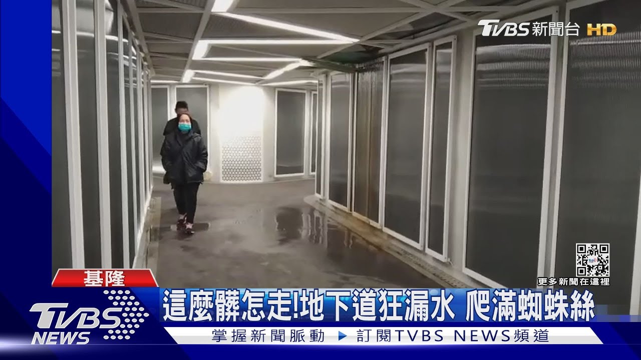 這麼髒怎走!地下道狂漏水 爬滿蜘蛛絲