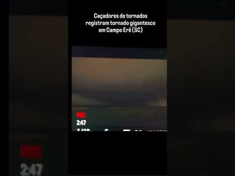 🌪️ TORNADO ATINGE CAMPO ERÊ (SC) DURANTE A NOITE! Imagens impressionantes