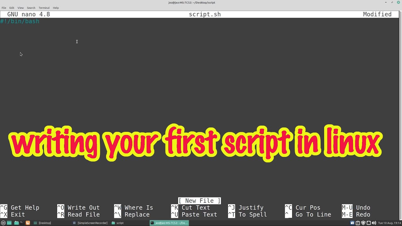 Linux wednesdays #65 writing your first script