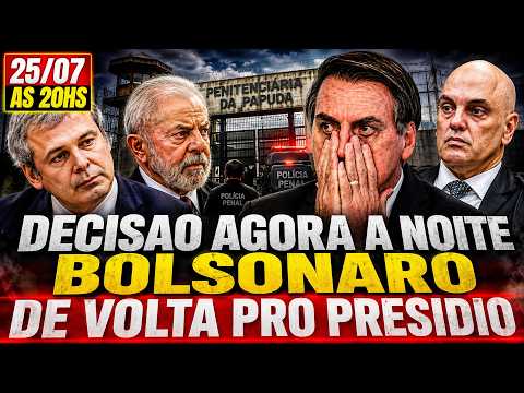 URGENTE - DECISÃO AGORA À NOITE CONTRA BOLSONARO E FLÁVIO - PODEM SER PRESOS