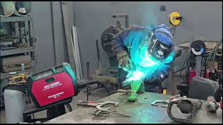 Welding repair of a cast aluminum tractor bracket 