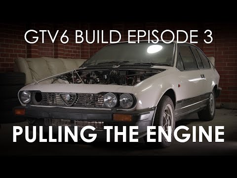 GTV6 3.0 Build - Episode 3 - PULLING THE ENGINE (How not to work on an Alfa Romeo)