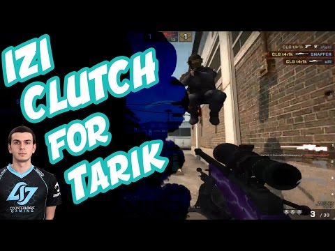 CS:GO - CLG Tarik Insane Clutch 1 vs 4 On Stream!