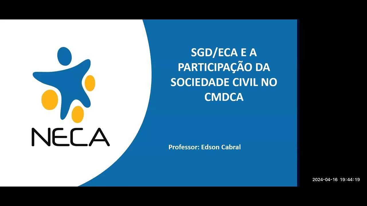 Aula Aberta 2  Sistema de Garantia de Direitos de Crianças e do Adolescentes