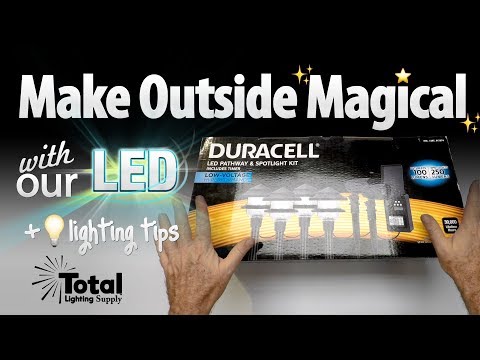 Make Outside Magical with our LED Duracell Pathway & Spot Light Kit + lighting tips!