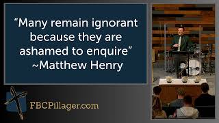Seeking Humility - FBC Sermon 11/03/24