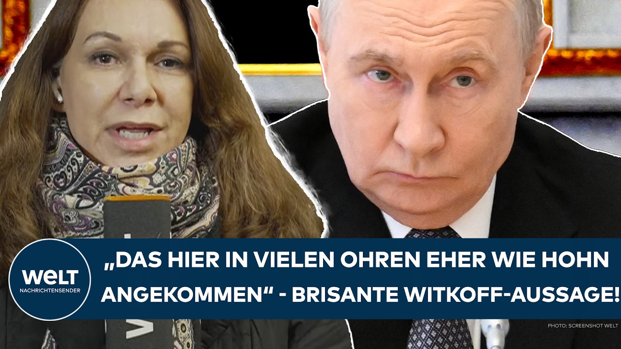 UKRAINE-KRIEG: "Von echter Hoffnung würde ich überhaupt nicht sprechen" - Brisante Witkoff-Aussage!