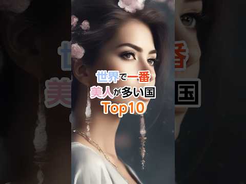 世界で最も美人が多い国Top10 #shorts #trivia #トリビア #雑学 #豆知識