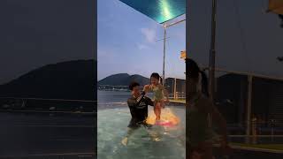 (생후37개월) 아빠와 신나는 물놀이👙(남해라운지32)