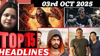 Download lagu Top 15 Big News of Bollywood | 3rd OCTOBER   2025 | Salman Khan , Ramayana, Sunny Deol, Amir Khan mp3