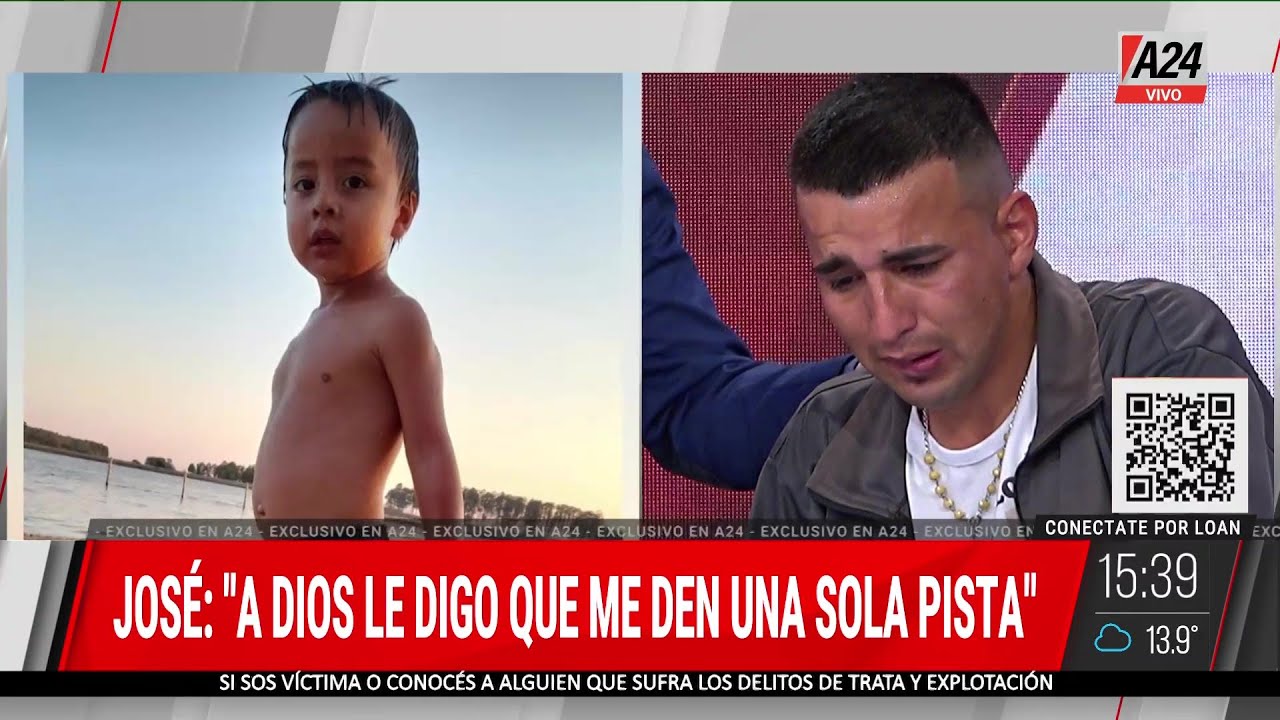 📢 LOAN: "A DIOS LE PIDO QUE ME DEN UNA SOLA PISTA": el desolador PEDIDO de José, hermano del niño