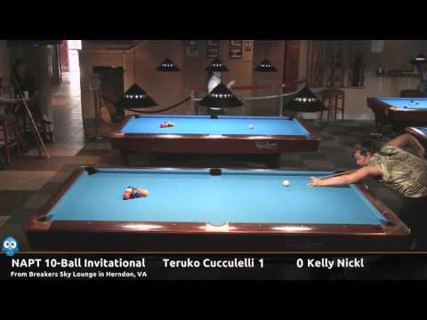 Teruko Cucculelli vs Kelly Nickl - NAPT Inaugural 10-Ball Invitational