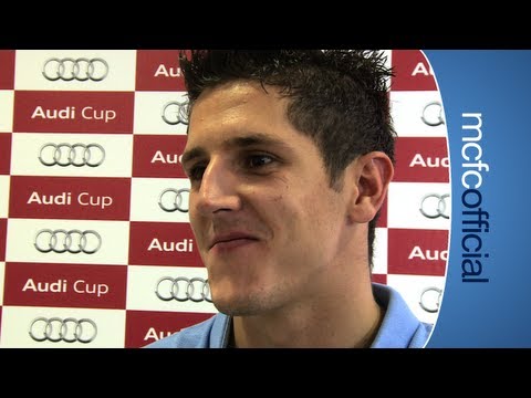JOVETIC ON DEBUT: Stevan Jovetic speaks after City beat AC Milan 5-3