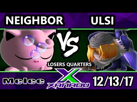 S@X 232 Melee - Neighbor (Jigglypuff) Vs. Ulsi (Sheik) - Smash Melee Losers Quarters - SSBM