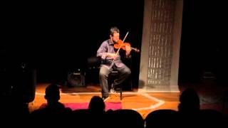 Eric KM Clark performs KOAN for solo violin by James Tenney
