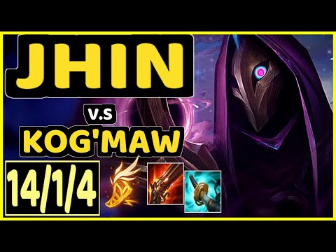 REKKLES (JHIN) vs KOG'MAW - 14/1/4 KDA BOTTOM ADC CHALLENGER GAMEPLAY - EUW