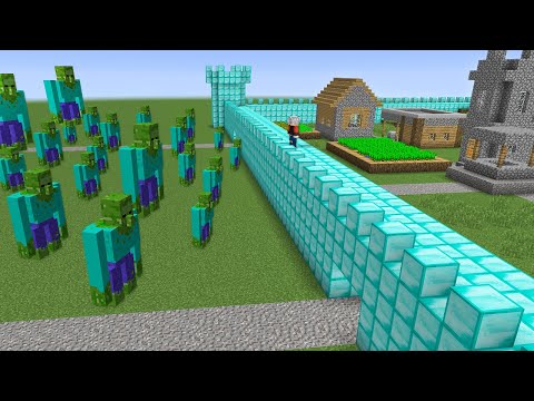 $1000 100% SAFE CASTLE VS ZOMBIE APOCALYPSE - Minecraft