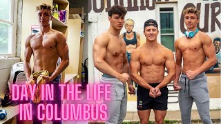 DAY IN THE LIFE IN COLUMBUS / Bodybuilder try's Powerlifter Workout