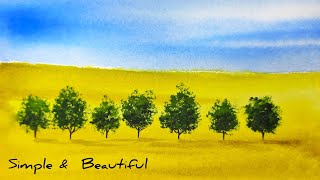  Paint This Landscape in less than 10 Minutes!!