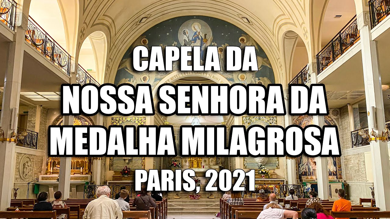 A CAPELA DA NOSSA SENHORA DA MEDALHA MILAGROSA EM PARIS. #medalhamilagrosa #catherinelaboure