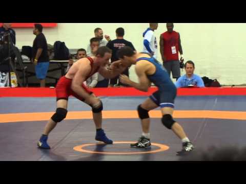 US Open Nationals Veterans Wrestling Tournament 2015 Gary Bristow vs.  Boyd Fowler 69kg 152 pounds